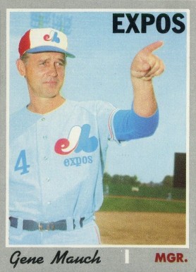 1970 Topps Gene Mauch #442 Baseball Card