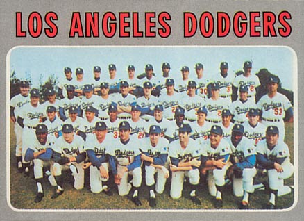 1970 Topps Dodgers Team #411 Baseball Card