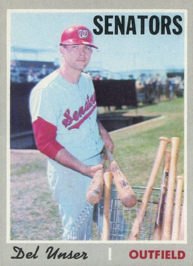 1970 Topps Del Unser #336 Baseball Card