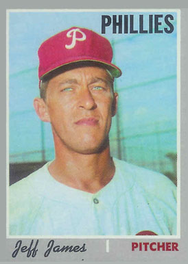 1970 Topps Jeff James #302 Baseball Card