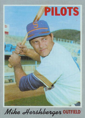1970 Topps Mike Hershberger #596 Baseball Card