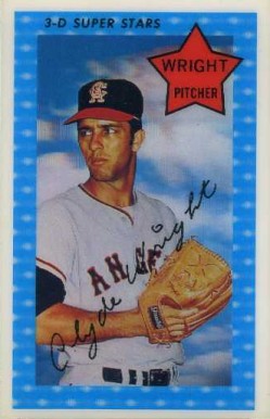 1971 Kellogg's Clyde Wright #28 Baseball Card