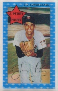 1971 Kellogg's Jim Perry #3b Baseball Card
