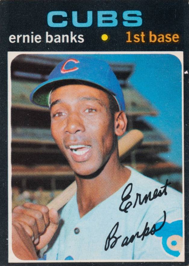 1971 O-Pee-Chee Ernie Banks #525 Baseball Card
