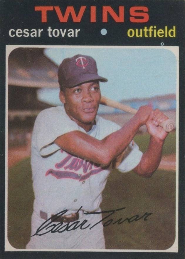 1971 O-Pee-Chee Cesar Tovar #165 Baseball Card