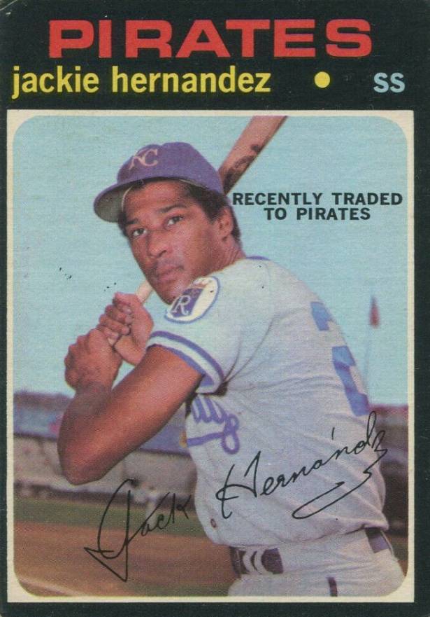 1971 O-Pee-Chee Jackie Hernandez #144R Baseball Card