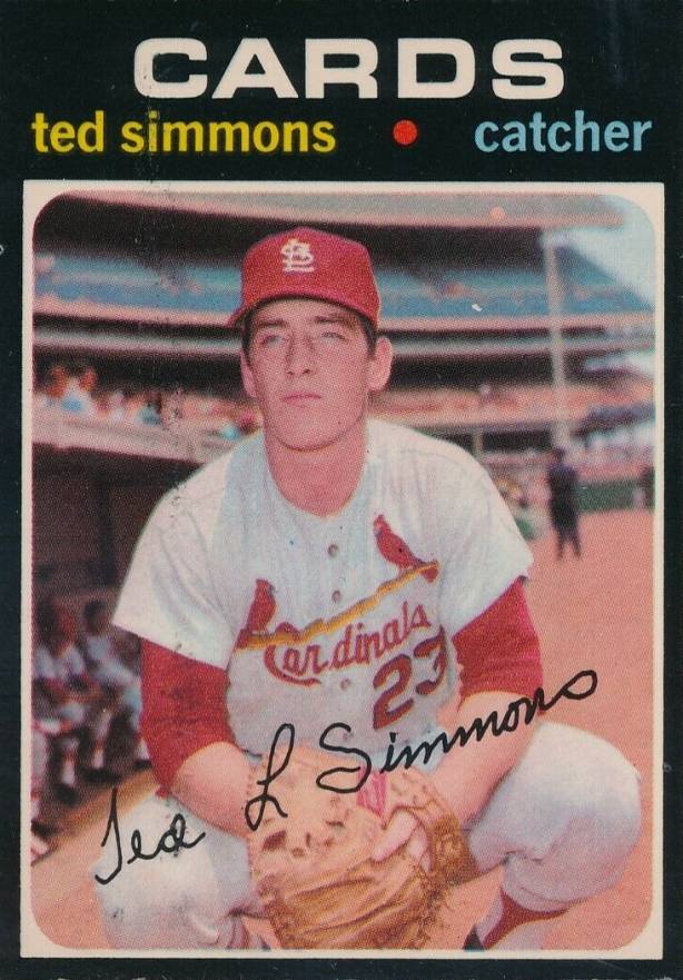 1971 O-Pee-Chee Ted Simmons #117 Baseball Card