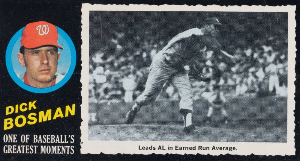 1971 Topps Greatest Moments Dick Bosman #49 Baseball Card