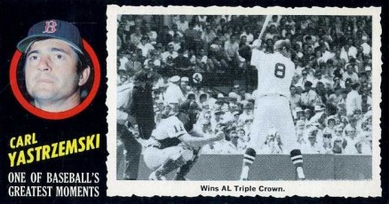 1971 Topps Greatest Moments Carl Yastrzemski #40 Baseball Card