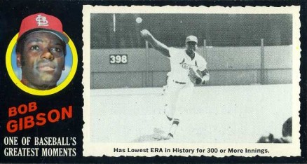 1971 Topps Greatest Moments Bob Gibson #24 Baseball Card