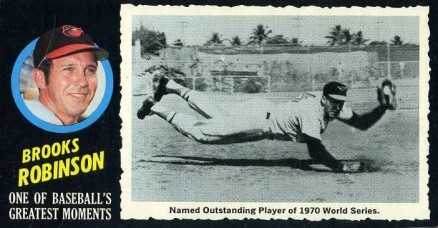 1971 Topps Greatest Moments Brooks Robinson #9 Baseball Card