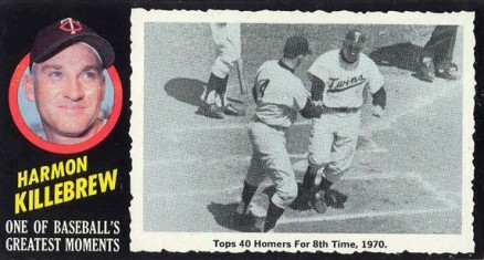 1971 Topps Greatest Moments Harmon Killebrew #8 Baseball Card
