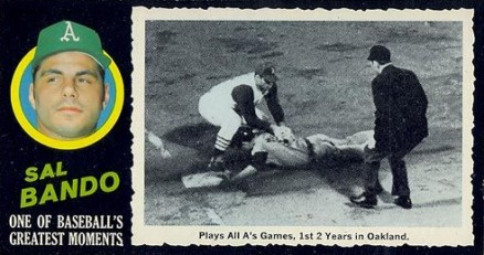 1971 Topps Greatest Moments Sal Bando #5 Baseball Card