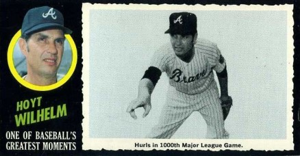 1971 Topps Greatest Moments Hoyt Wilhelm #2 Baseball Card