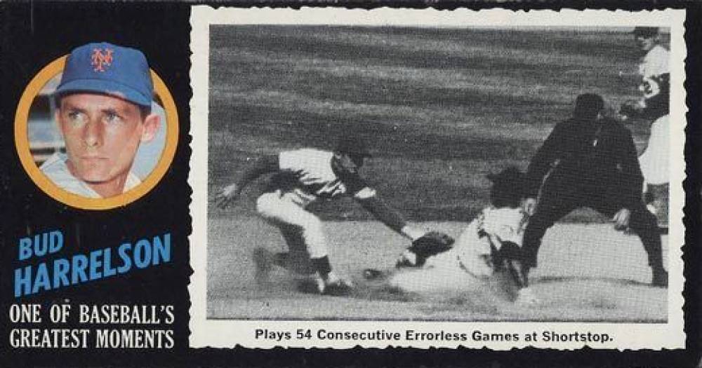 1971 Topps Greatest Moments Bud Harrelson #55 Baseball Card