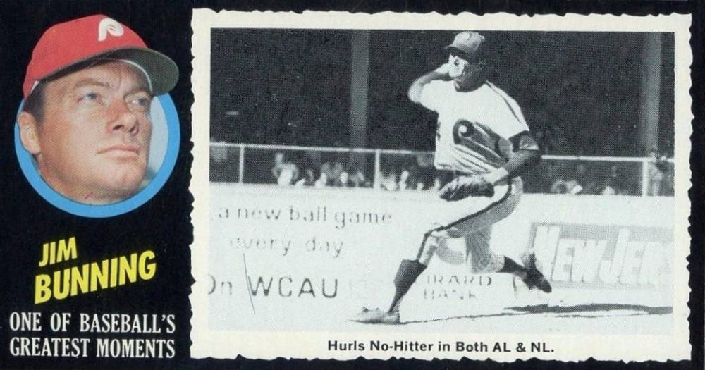 1971 Topps Greatest Moments Jim Bunning #43 Baseball Card