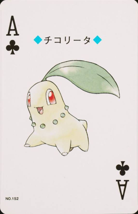 2000 Pokemon Silver Version Playing Cards Chikorita #152 TCG Card
