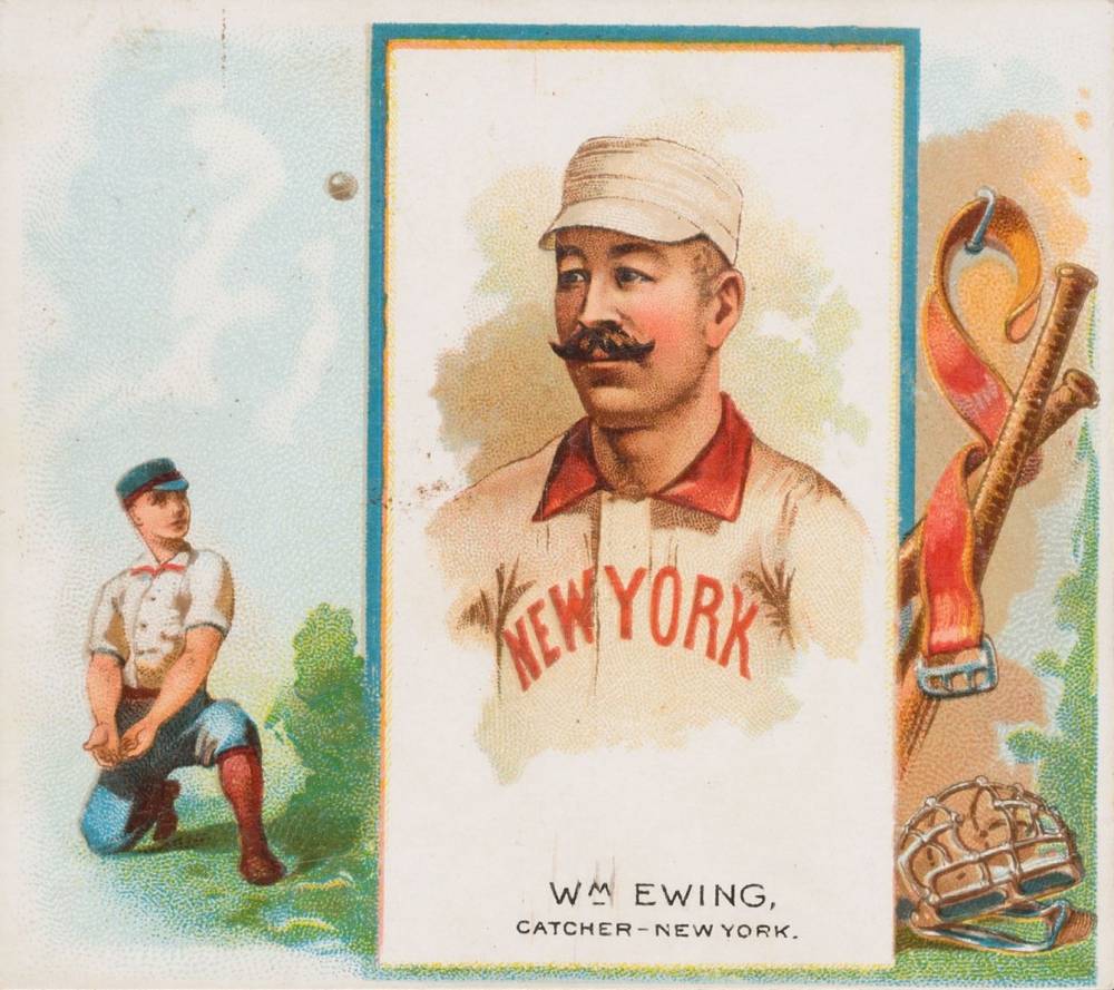 1888 Allen & Ginter Wm. Ewing, Catcher-New York. # Baseball Card