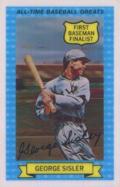 1972 Kellogg's  All-Time Baseball Greats George Sisler #5 Baseball Card