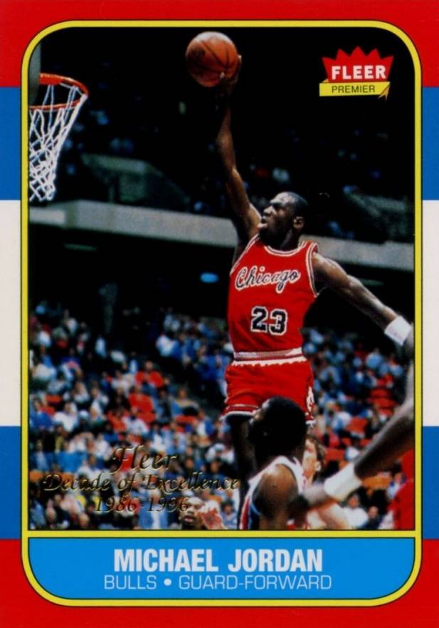 1996 Fleer Decade of Excellence Michael Jordan #4 Basketball Card