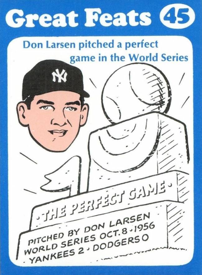 1972 Laughlin Great Feats Don Larsen #45 Baseball Card