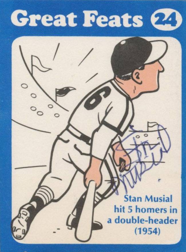 1972 Laughlin Great Feats Stan Musial #24 Baseball Card