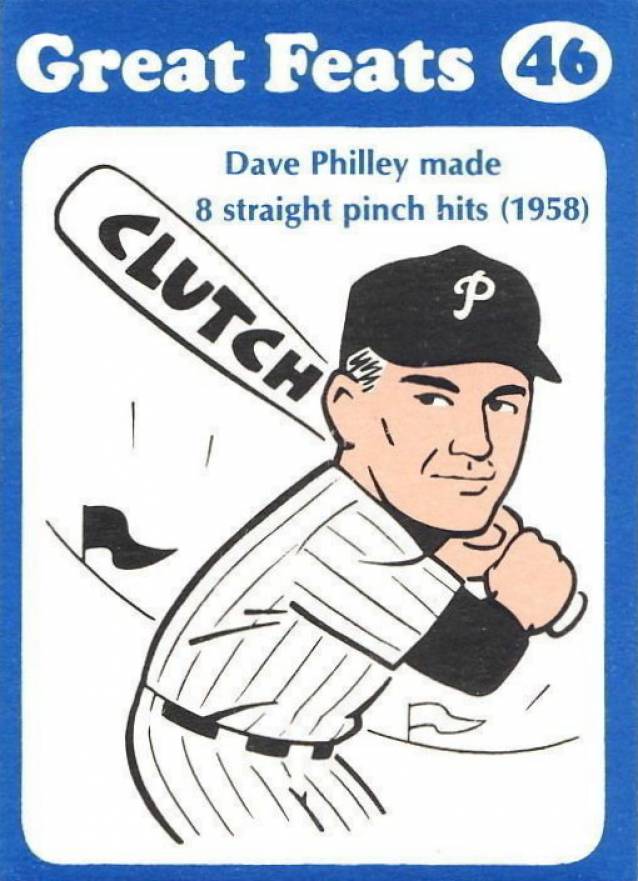 1972 Laughlin Great Feats Dave Philley #46 Baseball Card