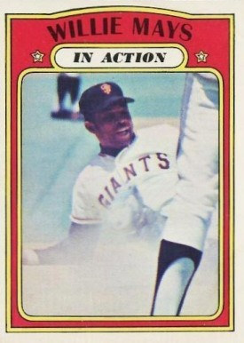 1972 O-Pee-Chee Willie Mays #50 Baseball Card