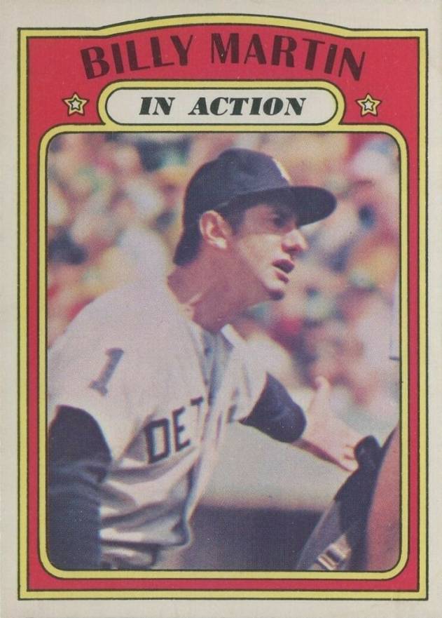 1972 O-Pee-Chee Billy Martin #34 Baseball Card