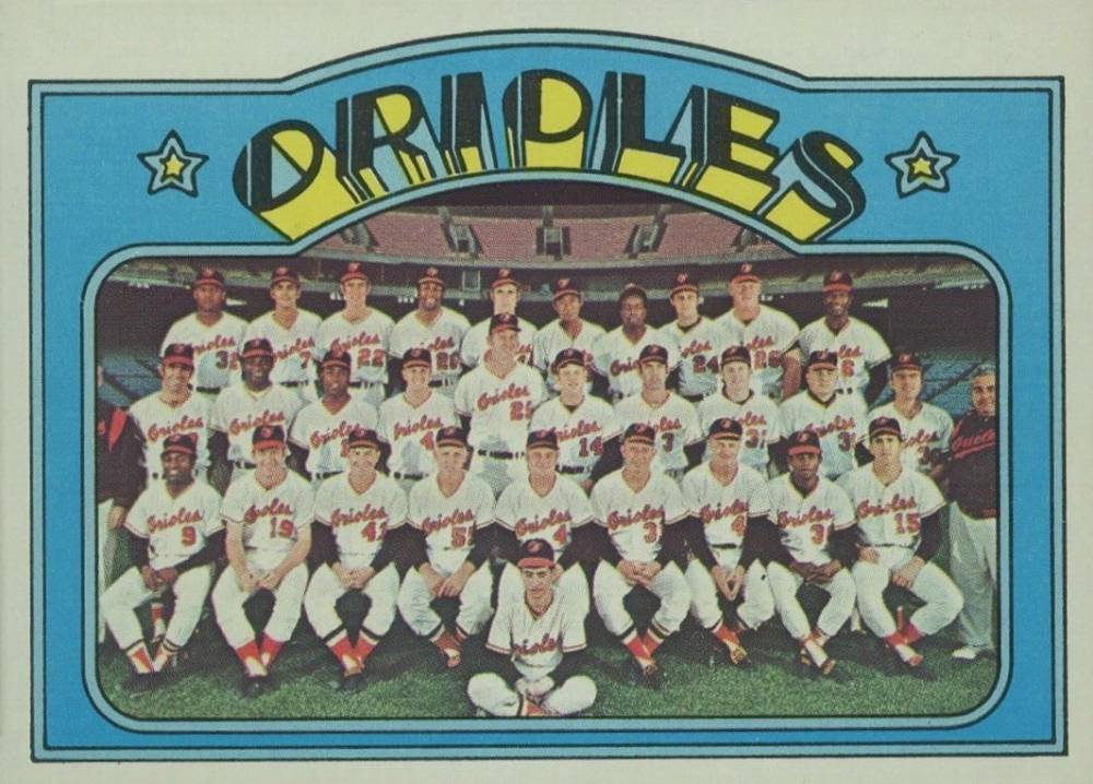 1972 Topps Orioles Team #731 Baseball Card