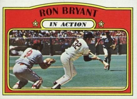 1972 Topps Ron Bryant #186 Baseball Card