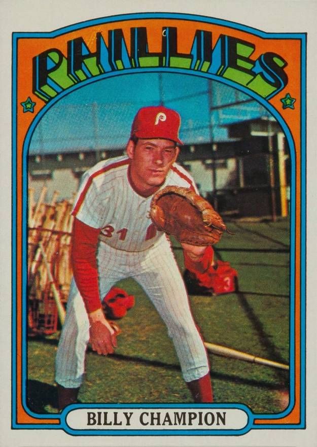 1972 Topps Billy Champion #599 Baseball Card