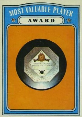 1972 Topps Most Valuable Player Award #622 Baseball Card