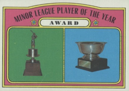 1972 Topps Minor League Player Of The Year Award #624 Baseball Card