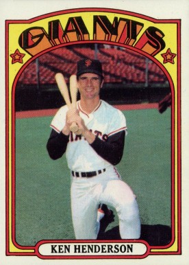 1972 Topps Ken Henderson #443 Baseball Card