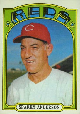 1972 Topps Sparky Anderson #358 Baseball Card