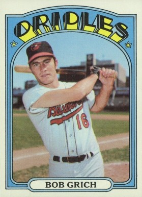1972 Topps Bob Grich #338 Baseball Card