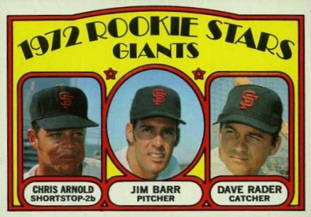 1972 Topps Giants Rookies #232 Baseball Card