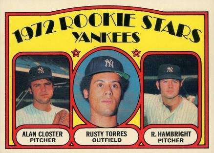 1972 Topps 1972 Rookie Stars Yankees #124 Baseball Card