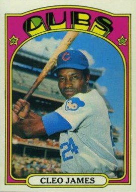 1972 Topps Cleo James #117y Baseball Card