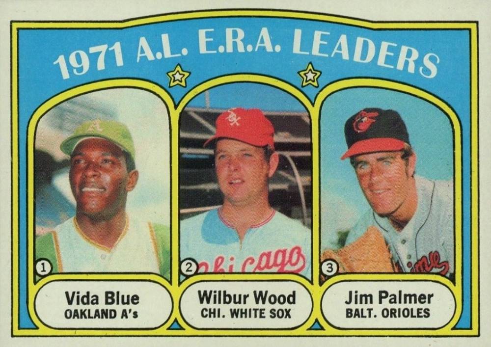 1972 Topps A.L. E.R.A. Leaders #92 Baseball Card