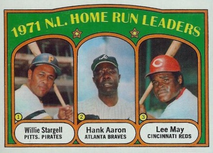 1972 Topps N.L. Home Run Leaders #89 Baseball Card