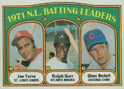 1972 Topps N.L. Batting Leaders #85 Baseball Card