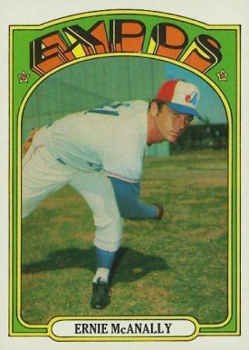 1972 Topps Ernie McAnally #58 Baseball Card