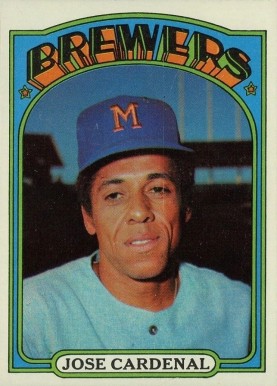 1972 Topps Jose Cardenal #12 Baseball Card