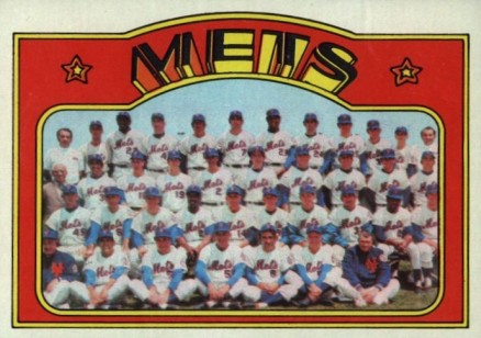 1972 Topps New York Mets Team #362 Baseball Card