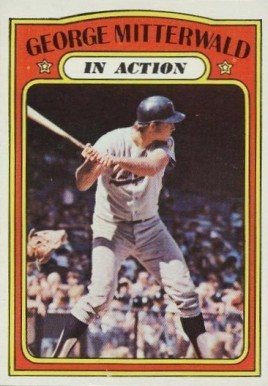 1972 Topps George Mitterwald #302 Baseball Card
