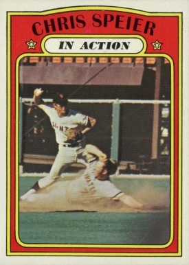 1972 Topps Chris Speier #166 Baseball Card