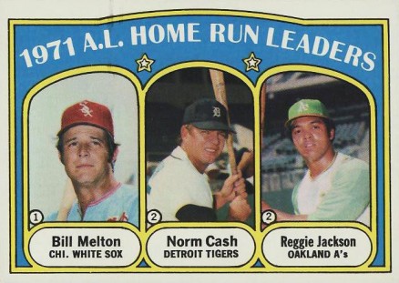 1972 Topps A.L. Home Run Leaders #90 Baseball Card