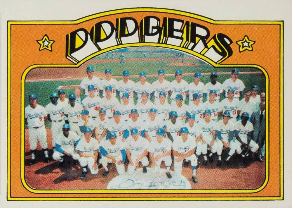 1972 Topps Dodgers Team #522 Baseball Card